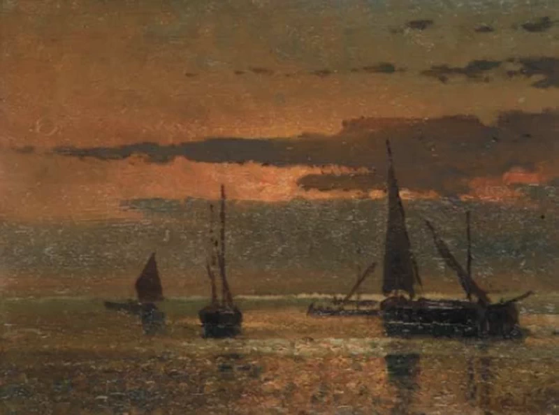 Barche al tramonto
